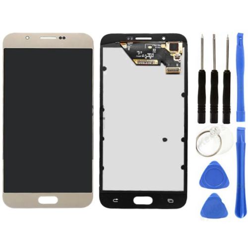 TE Samsung A8 2016 A810F Uyumlu A Kalite Lcd Ekran Gold
