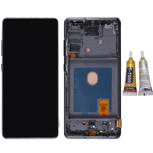 TE Samsung S20FE G780 Uyumlu Çıtalı Lcd Ekran Siyah + B7000