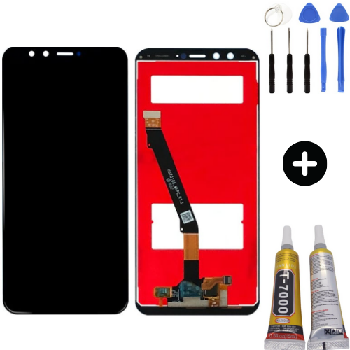 TE Huawei P Smart Uyumlu Servis Lcd Ekran Dokunmatik Siyah + Montaj Seti