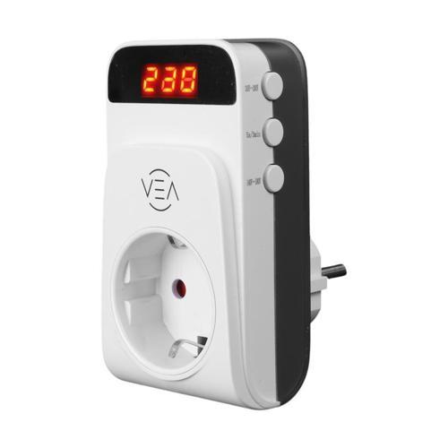 VE-25530 15A 3520W Tekli Dijital Göstergeli Akım Korumalı Priz Aşırı Yüksek Gerilim