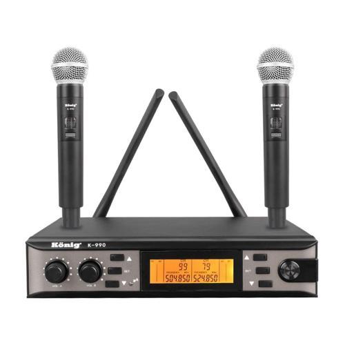 K-990 UHF 2X100 Kanal 2 El Mikrofon Telsiz Mikrofon