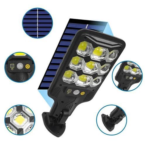 HS-8037B Solar 9 COB Ledli Hareket Sensörlü Sokak Lambası