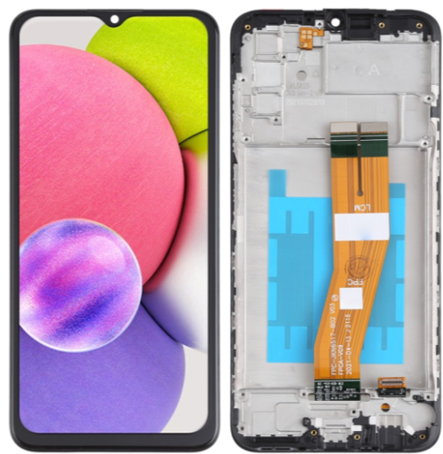 TE Samsung A03S A037F Uyumlu OLED Çıtalı Lcd Ekran Dokunmatik 