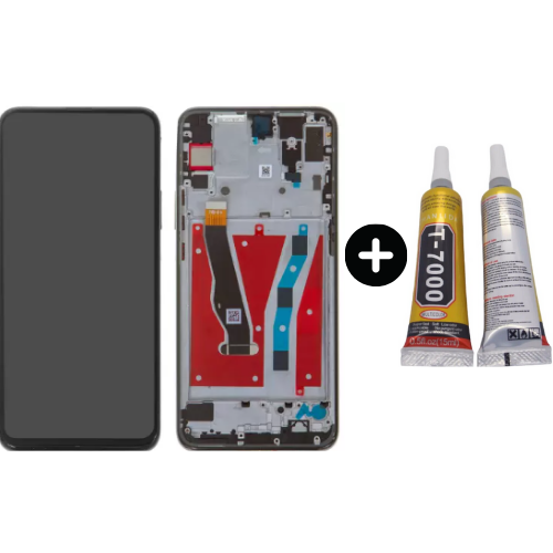 TE Huawei P Smart Z Uyumlu Çıtalı Lcd Ekran Dokunmatilk Siyah + B7000