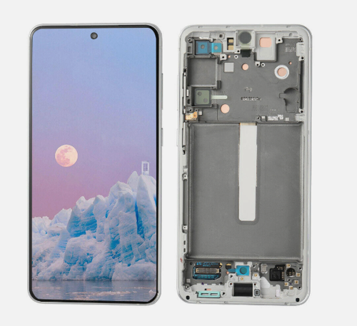 TE Samsung S21FE G990E Uyumlu Çıtalı A Kalite Lcd Ekran Beyaz