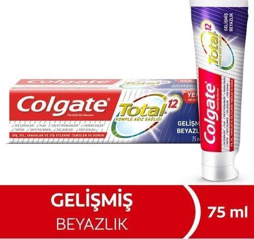 Total Gelişmiş Beyazlık Beyazlatıcı Diş Macunu 75 Ml