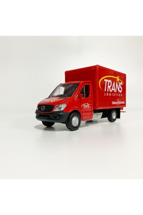 Mercedes Benz Sprinter Cargo Box 1:36 Ölçek Metal Die Cast Araba