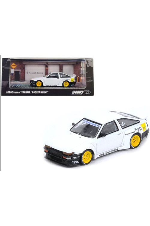 İnno64 Toyota Corolla Ae86 Trueno Pandem Rocket Bunny White