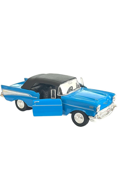 1957 Chevrolet Bel Air Çek Bırak Mavi 12Cm