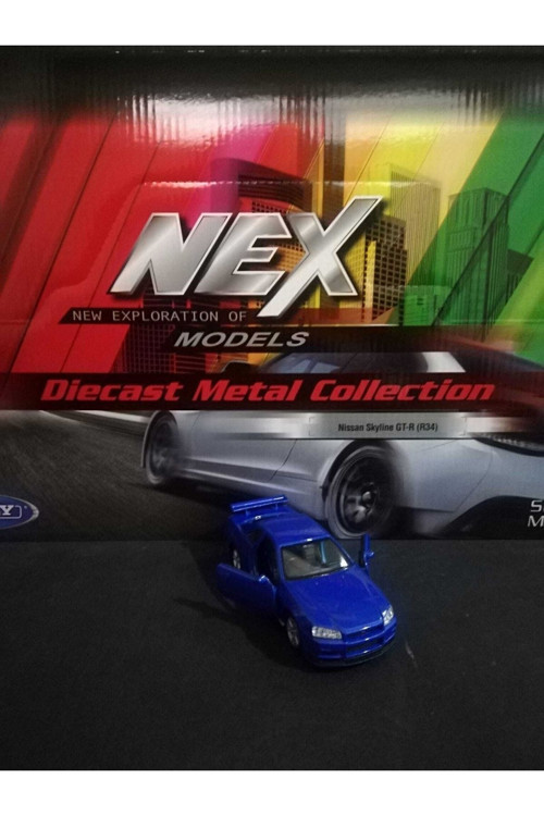 Nissan Skyline Gt-R R34 1/36 Ölçek Diecast Metal Model Araba Oyunca Araba
