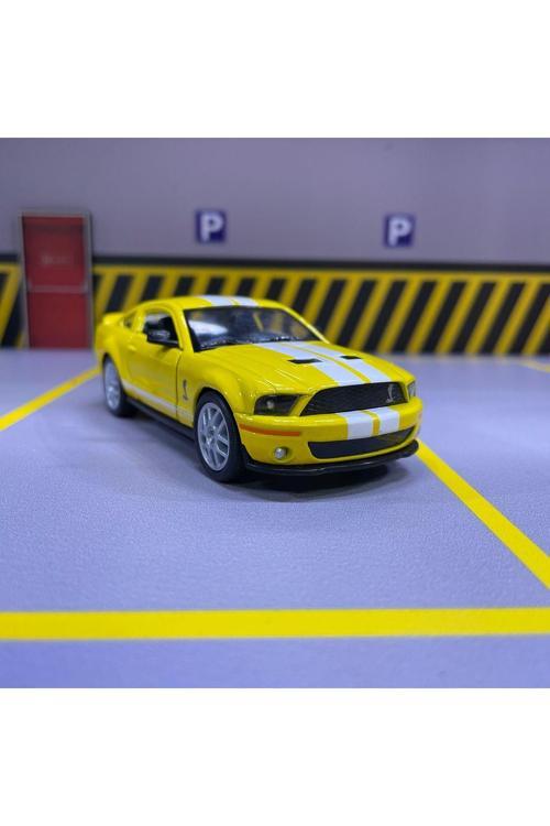 2007 Shelby Gt500 1/36 Ölçek Diecast Metal Model Araba Oyuncak Araba Çek Bırak