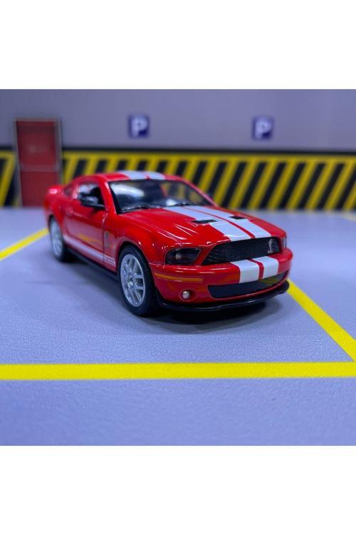 2007 Shelby Gt500 1/36 Ölçek Diecast Metal Model Araba Oyuncak Araba Çek Bırak