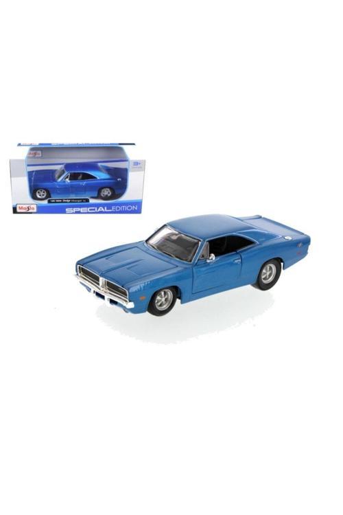 Dodge Charger R/T 1969 Mavi 1/25 Model Araba