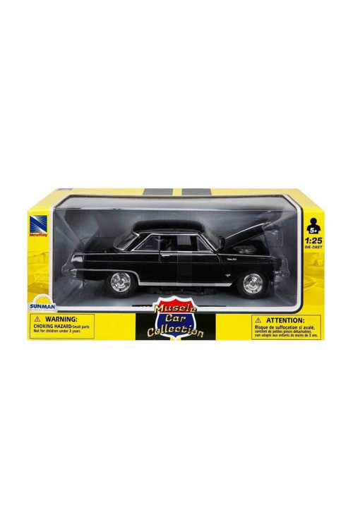 1:25 Muscle Model Araba - 1964 Chevy Nova Ss – Siyah