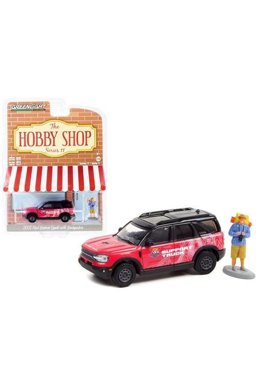 1/64 2021 F0Rd Bronco Sport With Backpacker Diecast Model Araba Hayat Oyuncak