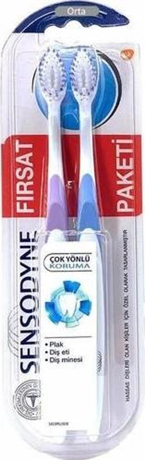 Çok Yönlü Koruma Diş Fırçası Ikili Paket