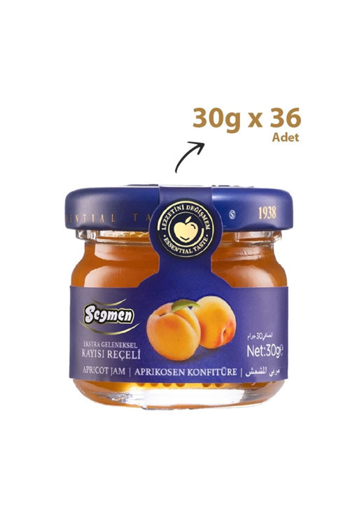 Kayısı Reçeli Kavanoz 30g (36'LI)