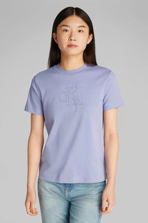 CK Jeans CK APPLIQUE REGULAR TEE Kadın  T-shirt J20J225256-VFV