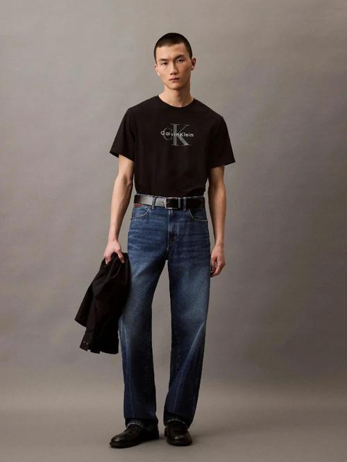 CK Jeans Graphic Tees Erkek Siyah T-shirt LV04RB862G-UB1