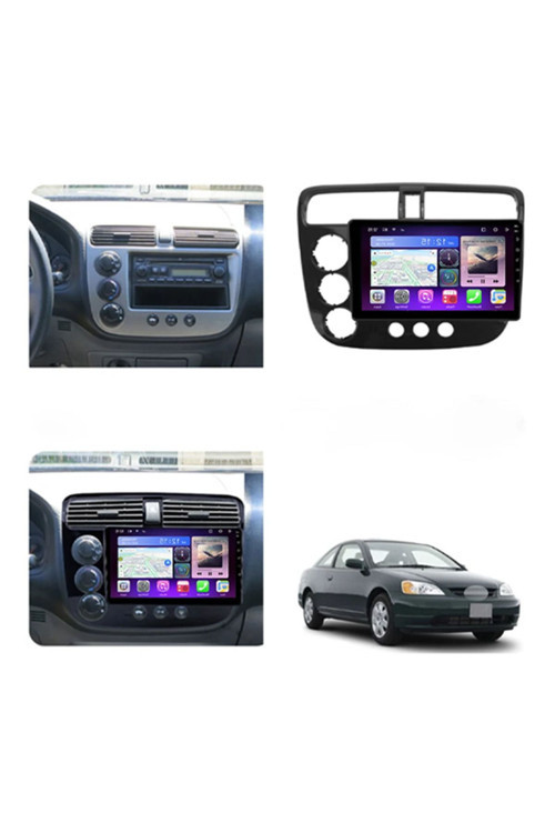 Honda Civic 2001-2006 Uyumlu 9 İnç 6-128 Gb Multimedya