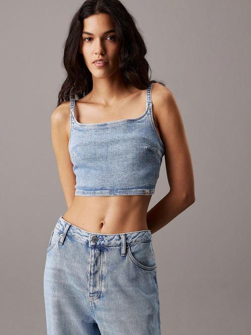 CK Jeans DENIM BRALETTE Kadın  Crop J20J225515-1AA