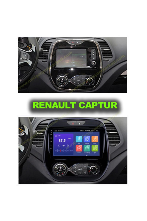 Renault Captur 2013-2020 Uyumlu 9 İnç 6-128 Gb Multimedya