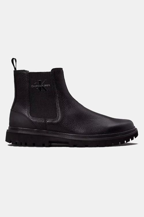 CK Jeans EVA MID CHELSEA BOOT LTH Erkek Siyah Bot YM0YM00750-0GJ
