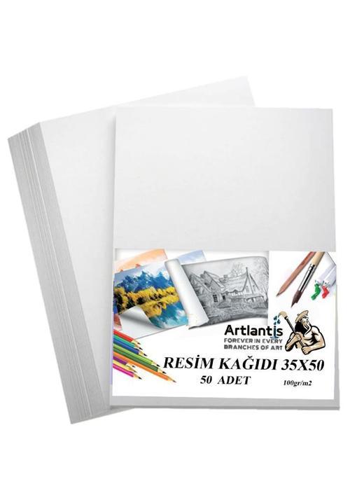 Resim Kağıdı 35x50 50 Li 100 gr 1 Paket 35*50 Resim Kartonu