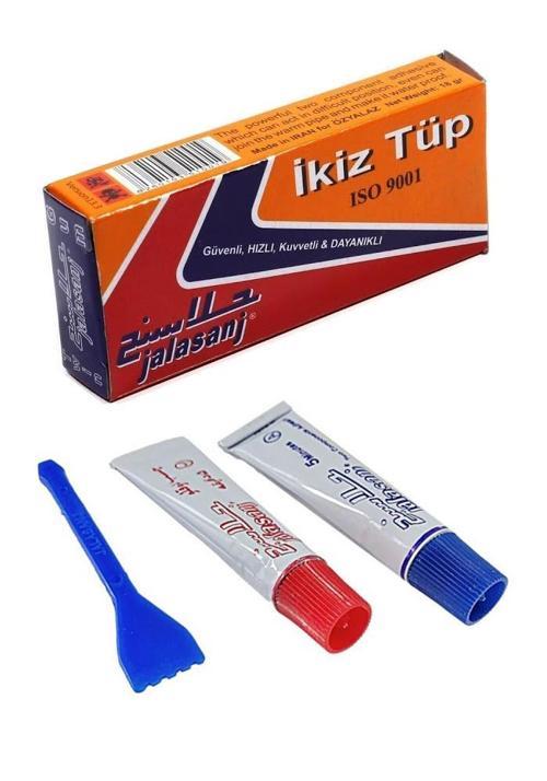 İran Yapıştırıcısı 18 gr İkiz Tüp 1 Adet Metal Yapıştırıcı Çift Karışımlı Demir Çelik Yapıştırıcısı Kuvvetli ve Dayanıkl
