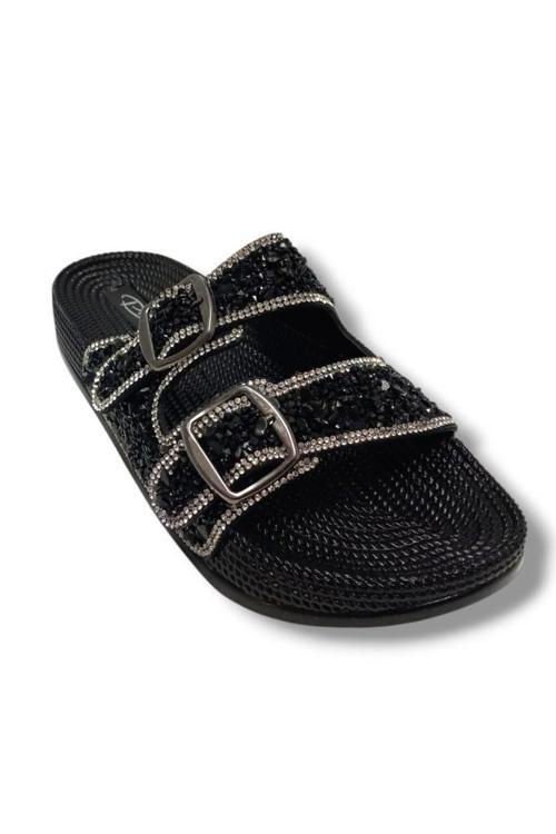 20057-001 Anatomik Fashion Taşlı Kadın Terlik