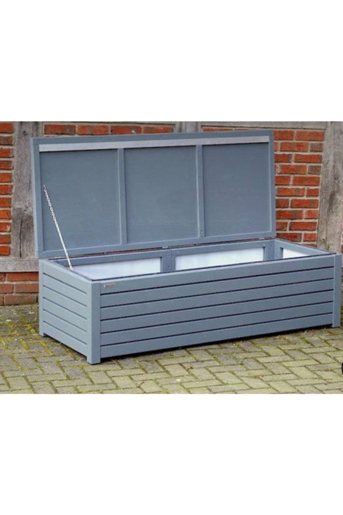 Wood Garden 120X45X45 X Antrasit X Ahşap Bahçe Dolabı Sandığı Sediri