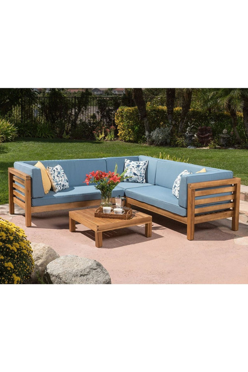 Buggy Wood (160X160 Köşe) Bahçe,Balkon,Teras,Ev Ve Dış Mekan Köşe Koltuk