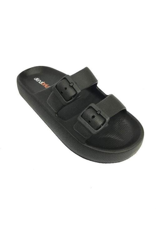 E282.M.0010-25 Eva Çift Tokalı Erkek Terlik 46-47