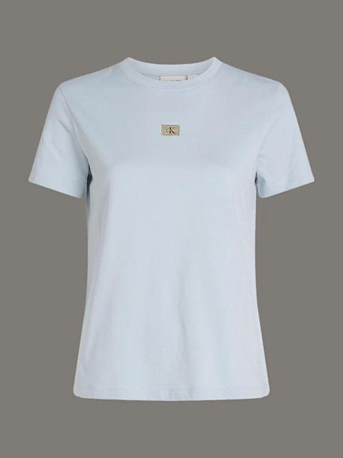 CK Jeans WOVEN LABEL REGULAR TEE Kadın  T-shirt J20J225243-CUI