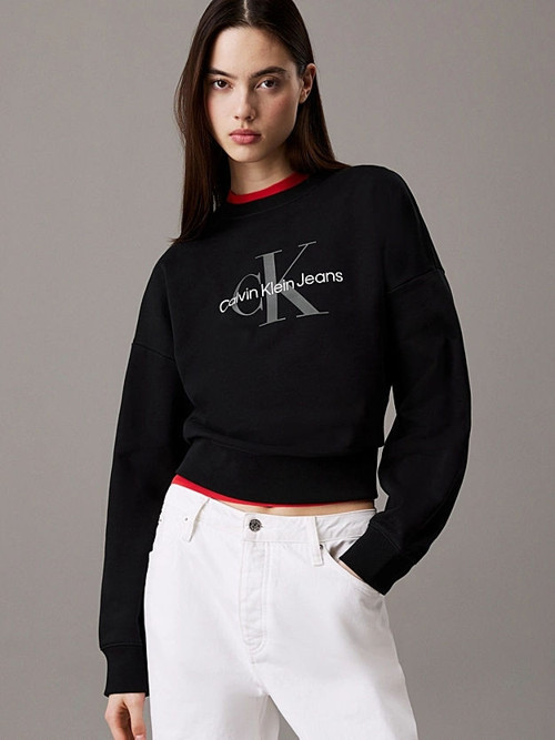 CK Jeans LS MNLG FRNCH TRRY R Kadın Eşofman Üstü LV047B234G-UB1