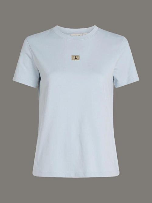 CK Jeans WOVEN LABEL REGULAR TEE Kadın  T-shirt J20J225243-CUI