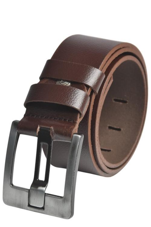Kahve Erkek Kalın Dilli Hakiki Deri 4,5 cm Spor Kemer 1901286