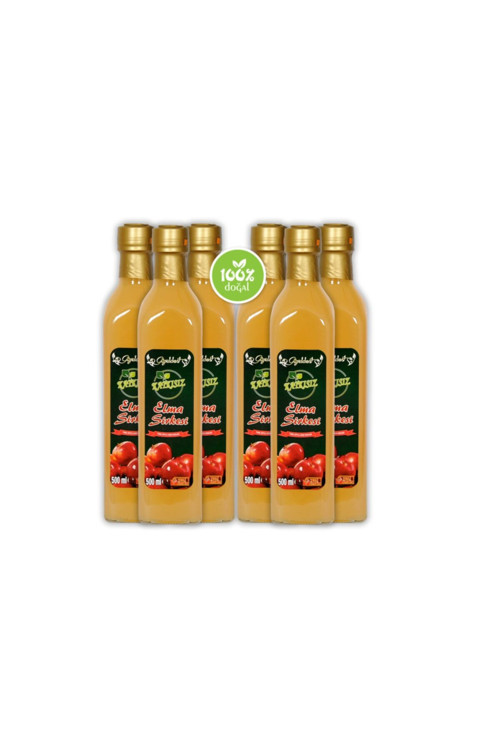 Katkısız Saf Doğal Fermente Elma Sirkesi 6X500 Ml