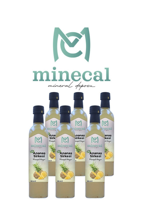 %100 Ev Yapımı Katkısız Ananas Sirkesi 6X500Ml