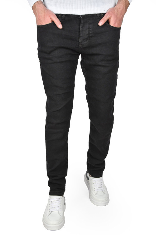 Erkek Siyah Yeni Sezon Slim Fit Likralı Kot Pantolon Jean 2506027