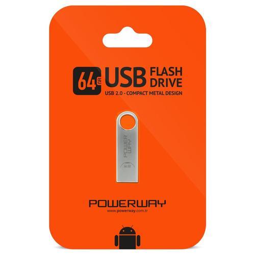 64 GB METAL USB 2.0 FLASH BELLEK 
