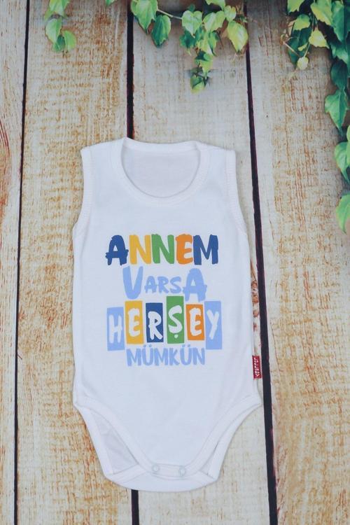 Lullaby Yazı Baskılı Badı Beyaz