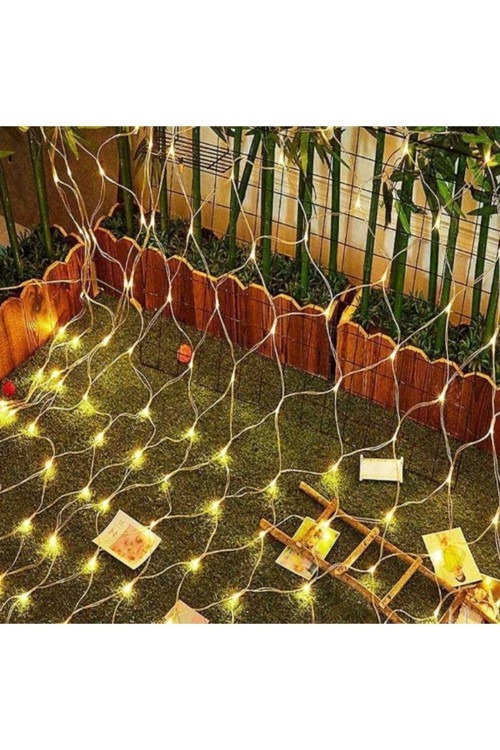 Perde Led Işık 144 Ledli 2X2 Metre 220V Fişli Iç Ve Dış Mekan Ambiyans Süsleme Ve Dekor Görsel Şölen