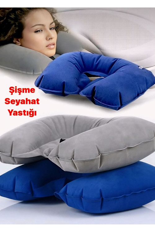 Araba Yastığı Şişme Seyahat Yastığı Oto Yastığı Boyun Yastığı Seyehat Tipi Yastık Tatil Yastığı