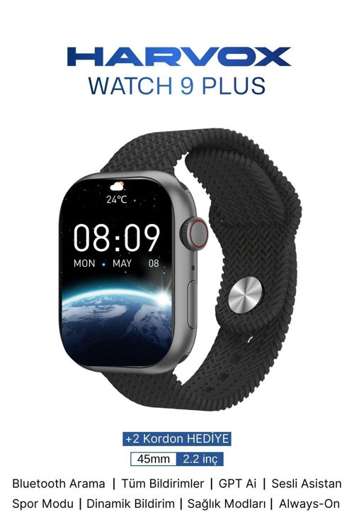 Watch 9 Plus Harvox Akıllı Saat Iphone Ve Android Tüm Telefonlara Uyumlu