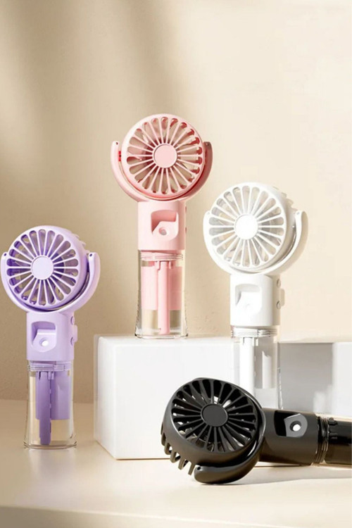 Mini Fan Şarjlı El Fanı Su Püskürtmeli Boyun Askılı Mini Klima Fan Vantilatör Usb Sarjlı Buzlu Fan