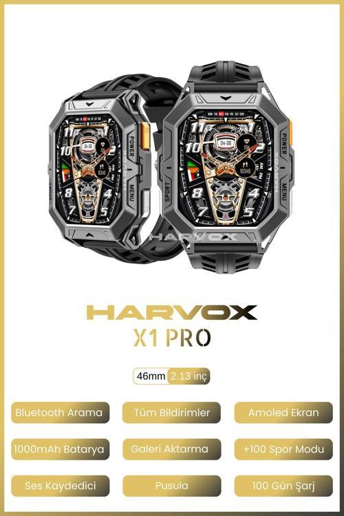 Harvox Watch X1 Pro Saat Iphone Ve Android Tüm Telefonlara Uyumlu 100Gün Sarj Süreli Akıllı Saat