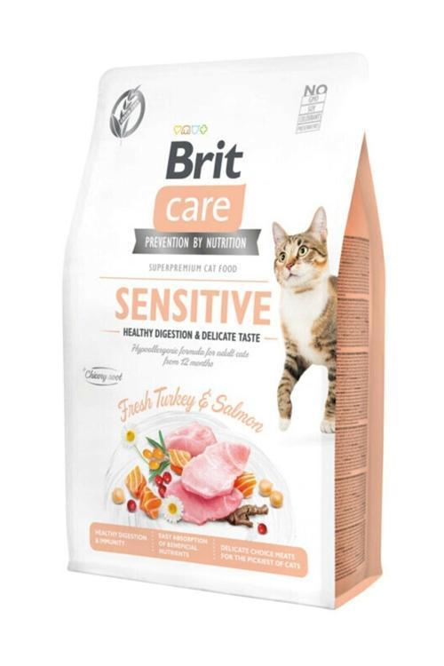 Care Grain Taze Hindili Ve Somonlu Tahılsız Kedi Maması 2 Kg