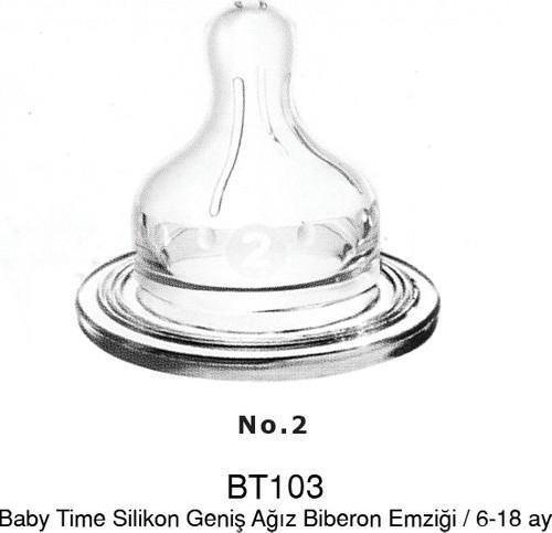 Silikon Geniş Ağız Biberon Emziği N.2