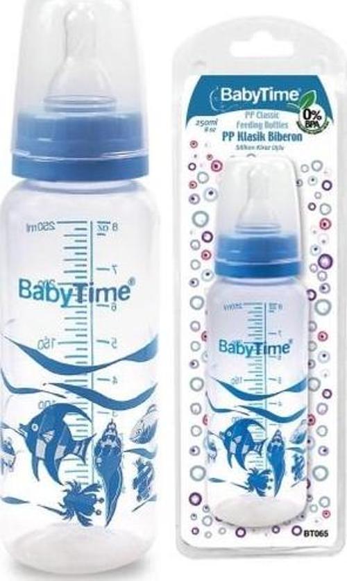Silikon Kiraz Uçlu Klasik Biberon 250Ml - Kırmızı